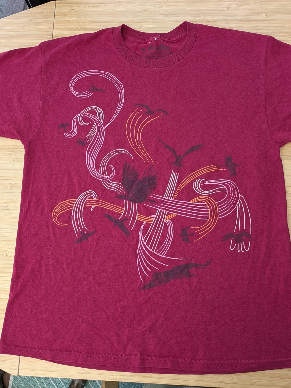 Threadless Graphic T - Birds "Holding Pattern"
